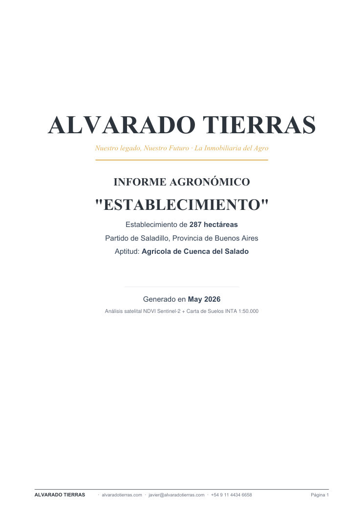 Portada del informe